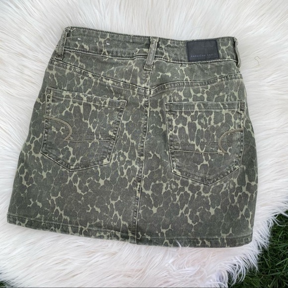 American eagle animal leopard hi-rise mini skirt - Picture 6 of 6